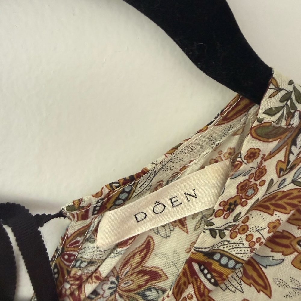 Doen Brown and Cream Floral Maxi Dress - Picture 4 of 7